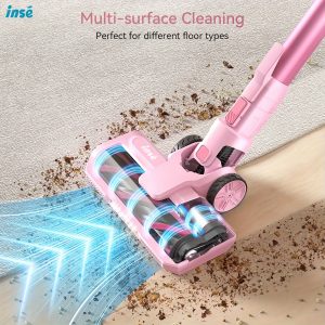 Cordless Vacuum Cleaner, 30Kpa/350W Powerful Stick Vacuum, Up to 50 Mins Runtime Rechargeable Battery, 6 in 1 Lightweight Vacuum Cleaners for Home Hardfloor Carpet Pet Hair