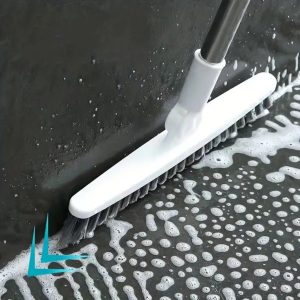 1pc Hotel-Grade Long Handle Bathroom Floor & Tub Scrub Brush with Hard Bristles, No Dead Ends for Deep Cleaning