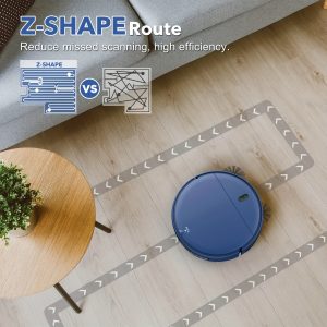 ZCWA Robot Vacuum And Mop Combo, Low Carpets, WiFi/App/Alexa, 2-in-1 Robot Vacuum, Self-Charging Robot Vacuum For Pet Hair