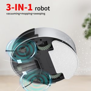 Robot Vacuum Cleaner And Mop, 2500Pa Suction, Long Runtime, Robotic Vacuum With Infrared Remote Control, Precise Obstacle Avoidance, App/Alexa Control, Anti-Tangle, Pet Hair And Hard Floors