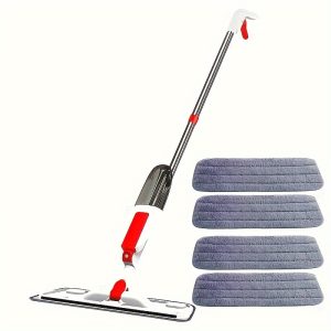 1set, Rotating Flat Spray Mop with Dual-Use Cleaning Solution, Lazy Mop for Living Room, Bathroom, Kitchen Cleaning Supplies